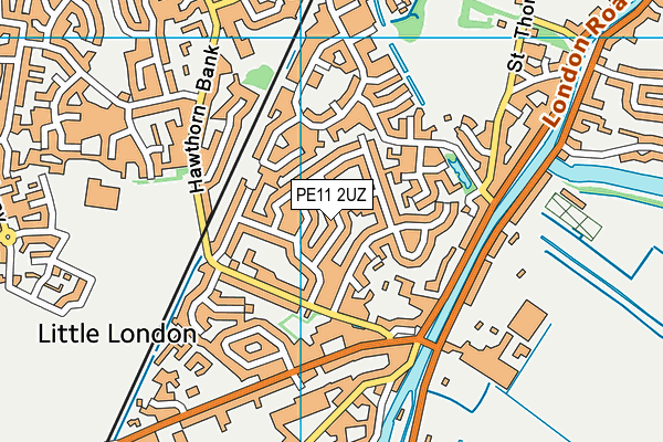 PE11 2UZ map - OS VectorMap District (Ordnance Survey)