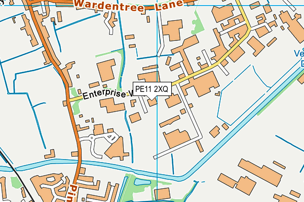 PE11 2XQ map - OS VectorMap District (Ordnance Survey)