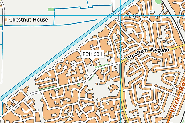 PE11 3BH map - OS VectorMap District (Ordnance Survey)