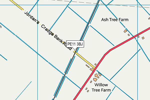 PE11 3BJ map - OS VectorMap District (Ordnance Survey)