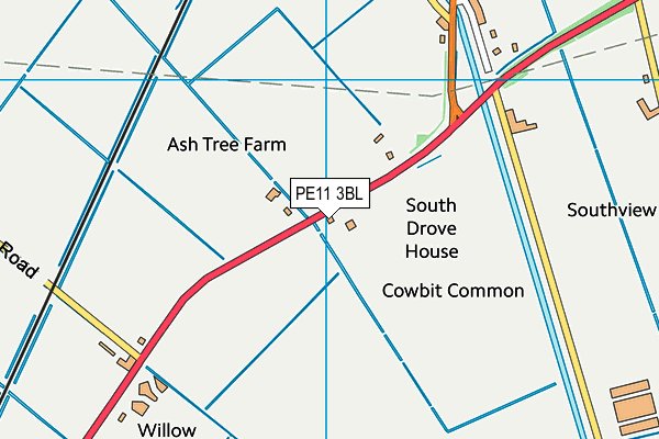 PE11 3BL map - OS VectorMap District (Ordnance Survey)