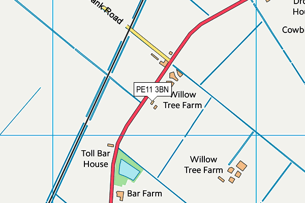 PE11 3BN map - OS VectorMap District (Ordnance Survey)