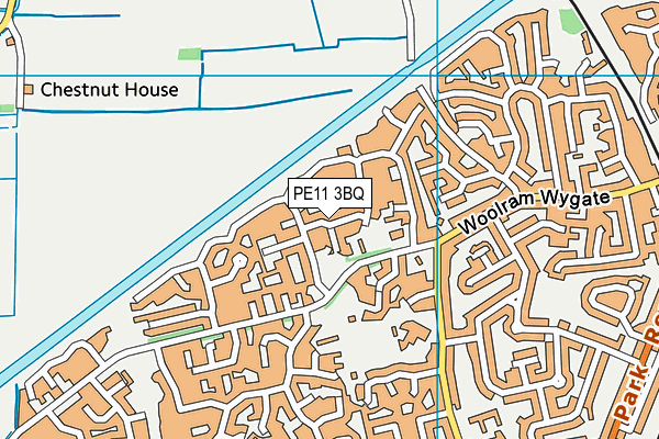 PE11 3BQ map - OS VectorMap District (Ordnance Survey)