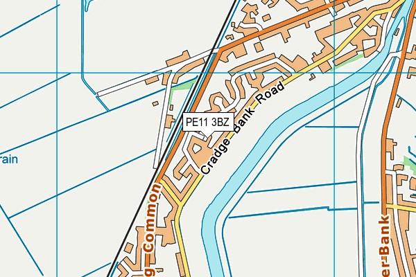 PE11 3BZ map - OS VectorMap District (Ordnance Survey)