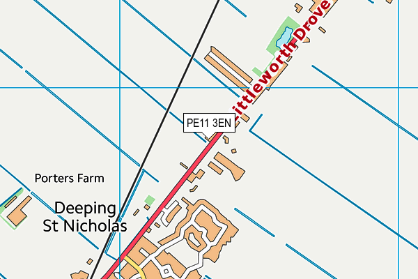 PE11 3EN map - OS VectorMap District (Ordnance Survey)
