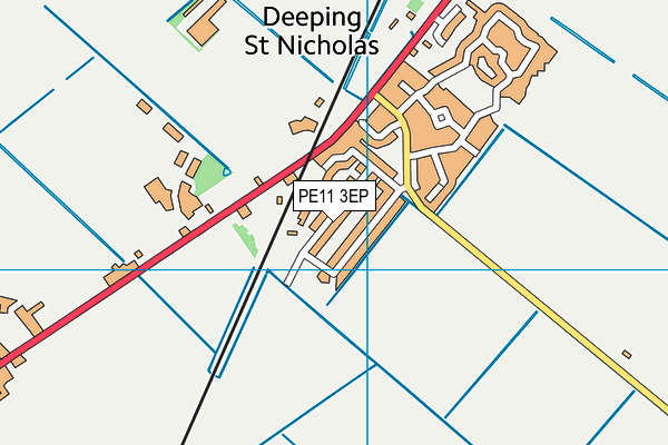 PE11 3EP map - OS VectorMap District (Ordnance Survey)