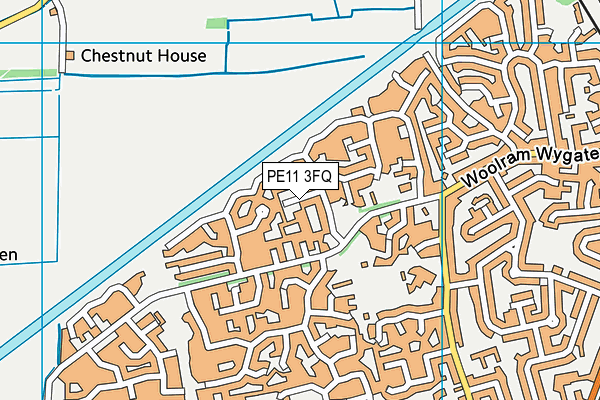 PE11 3FQ map - OS VectorMap District (Ordnance Survey)