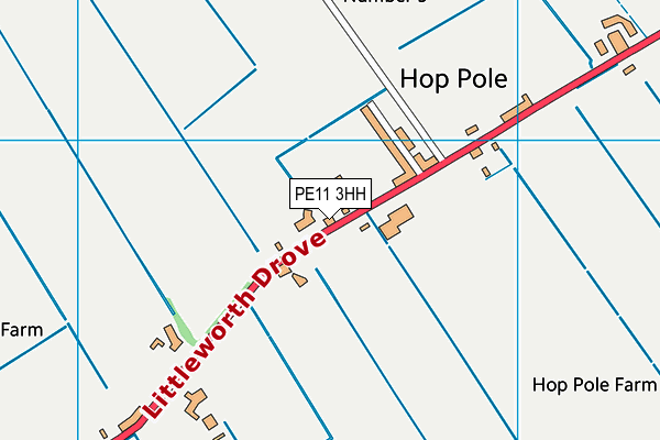 PE11 3HH map - OS VectorMap District (Ordnance Survey)