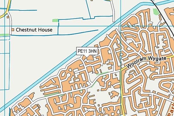 PE11 3HN map - OS VectorMap District (Ordnance Survey)