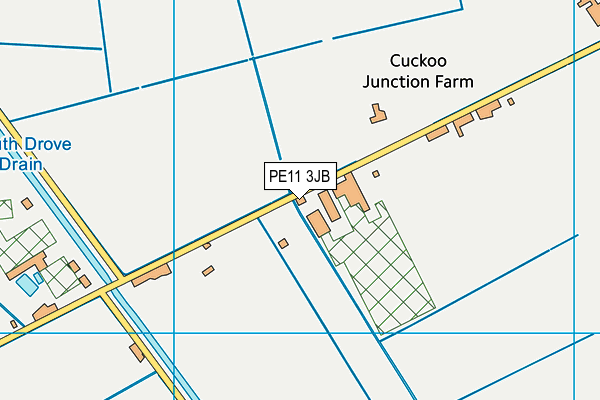 PE11 3JB map - OS VectorMap District (Ordnance Survey)