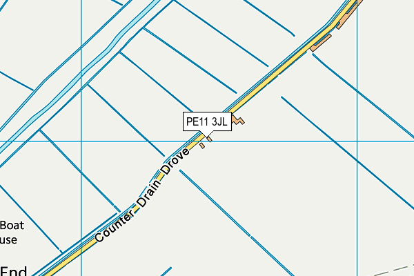 PE11 3JL map - OS VectorMap District (Ordnance Survey)