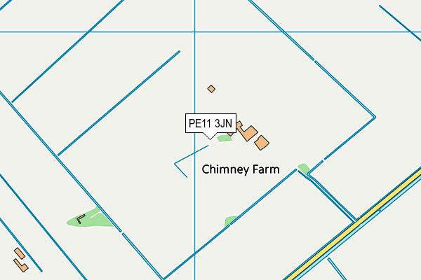 PE11 3JN map - OS VectorMap District (Ordnance Survey)