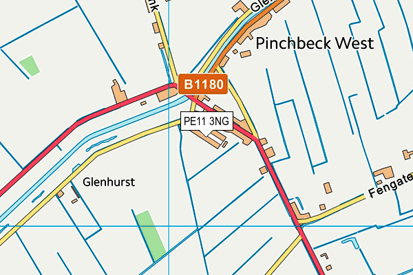 PE11 3NG map - OS VectorMap District (Ordnance Survey)