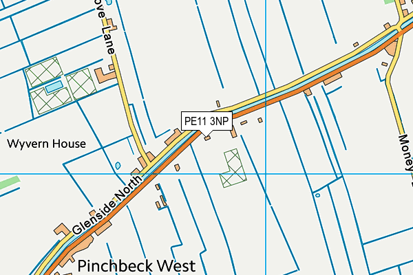 PE11 3NP map - OS VectorMap District (Ordnance Survey)