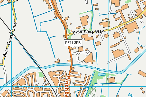 PE11 3PB map - OS VectorMap District (Ordnance Survey)