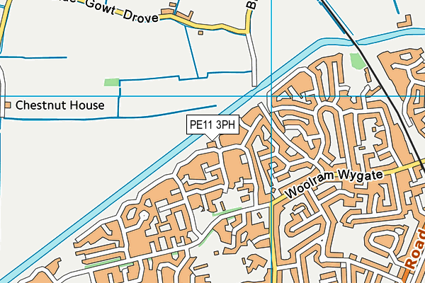PE11 3PH map - OS VectorMap District (Ordnance Survey)