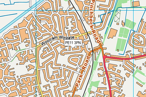 PE11 3PN map - OS VectorMap District (Ordnance Survey)