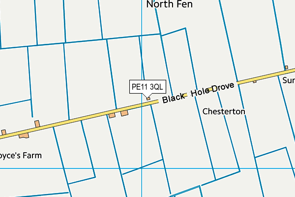 PE11 3QL map - OS VectorMap District (Ordnance Survey)