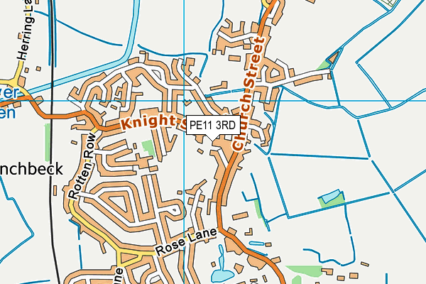 PE11 3RD map - OS VectorMap District (Ordnance Survey)