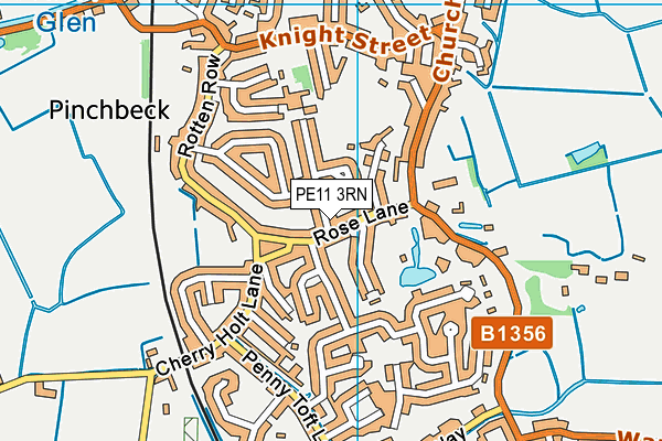 PE11 3RN map - OS VectorMap District (Ordnance Survey)
