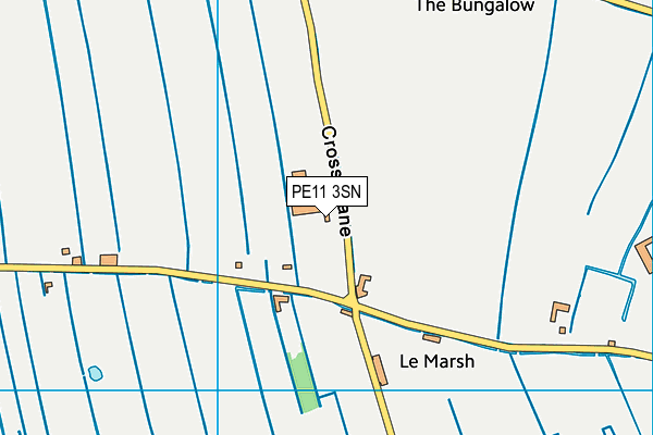 PE11 3SN map - OS VectorMap District (Ordnance Survey)