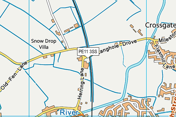 PE11 3SS map - OS VectorMap District (Ordnance Survey)