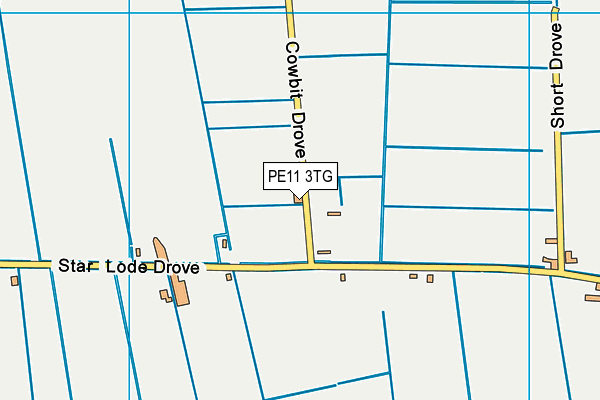 PE11 3TG map - OS VectorMap District (Ordnance Survey)