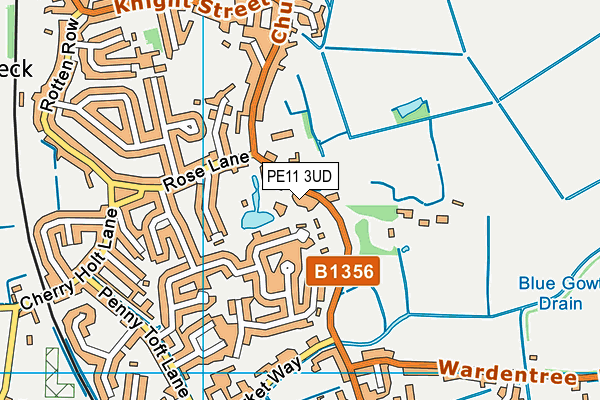 PE11 3UD map - OS VectorMap District (Ordnance Survey)
