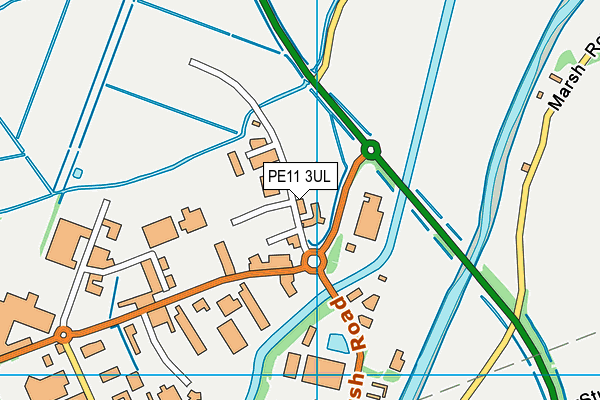 PE11 3UL map - OS VectorMap District (Ordnance Survey)