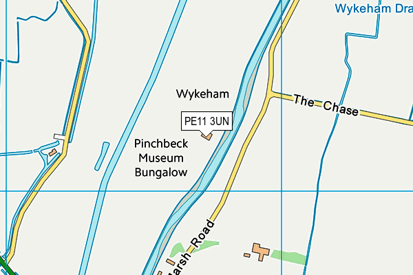 PE11 3UN map - OS VectorMap District (Ordnance Survey)