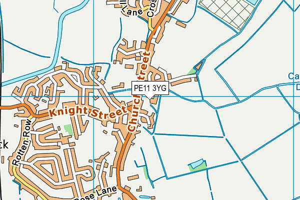 PE11 3YG map - OS VectorMap District (Ordnance Survey)