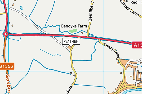 PE11 4BH map - OS VectorMap District (Ordnance Survey)