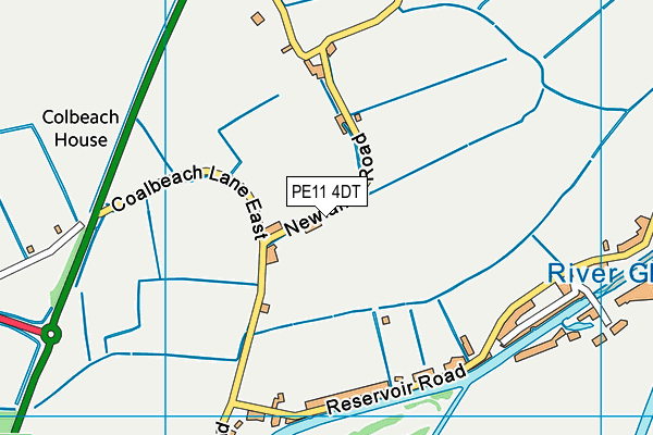 PE11 4DT map - OS VectorMap District (Ordnance Survey)