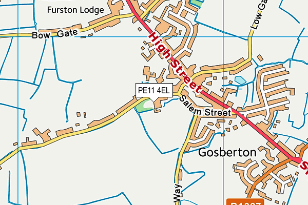 PE11 4EL map - OS VectorMap District (Ordnance Survey)