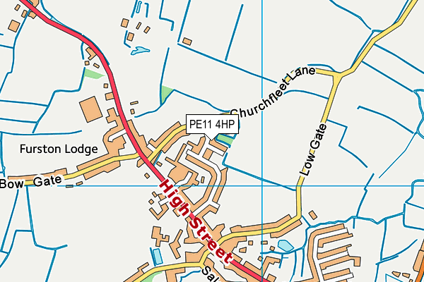 PE11 4HP map - OS VectorMap District (Ordnance Survey)