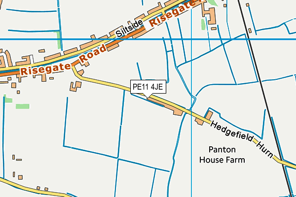 PE11 4JE map - OS VectorMap District (Ordnance Survey)