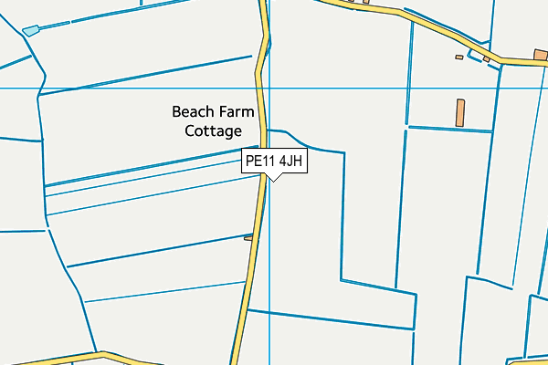 PE11 4JH map - OS VectorMap District (Ordnance Survey)
