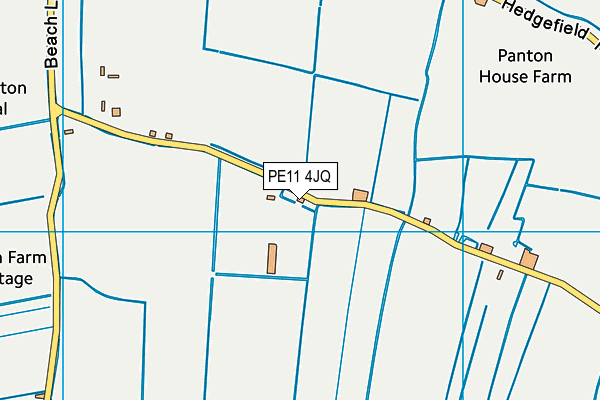 PE11 4JQ map - OS VectorMap District (Ordnance Survey)