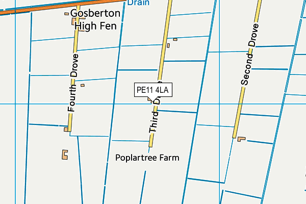 PE11 4LA map - OS VectorMap District (Ordnance Survey)