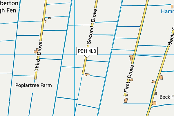 PE11 4LB map - OS VectorMap District (Ordnance Survey)