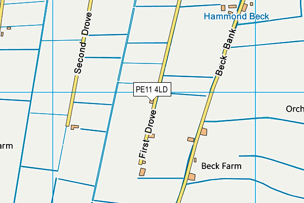 PE11 4LD map - OS VectorMap District (Ordnance Survey)