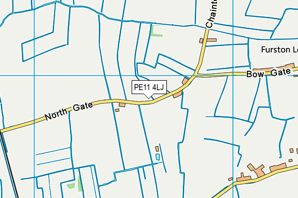 PE11 4LJ map - OS VectorMap District (Ordnance Survey)