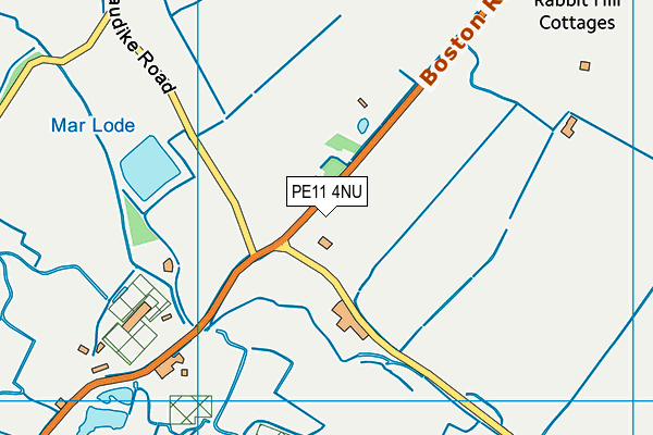 PE11 4NU map - OS VectorMap District (Ordnance Survey)
