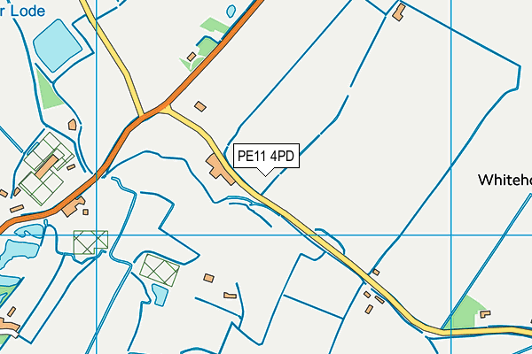 PE11 4PD map - OS VectorMap District (Ordnance Survey)