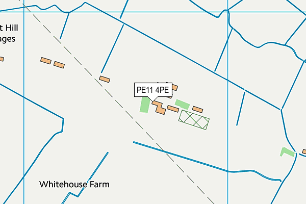 PE11 4PE map - OS VectorMap District (Ordnance Survey)