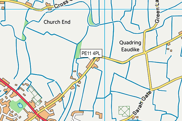 PE11 4PL map - OS VectorMap District (Ordnance Survey)