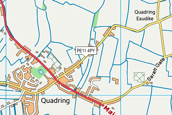 PE11 4PY map - OS VectorMap District (Ordnance Survey)