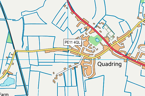 PE11 4QL map - OS VectorMap District (Ordnance Survey)