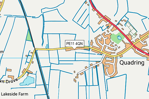 PE11 4QN map - OS VectorMap District (Ordnance Survey)