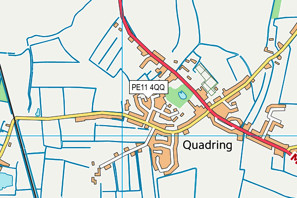 PE11 4QQ map - OS VectorMap District (Ordnance Survey)